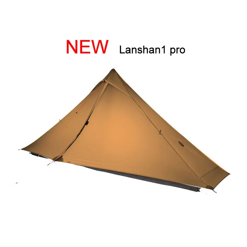 3F UL GEAR official Lanshan 1 pro Tent Outdoor 1 Person Ultralight Camping Tent 3 Season Professional 20D Silnylon Rodless