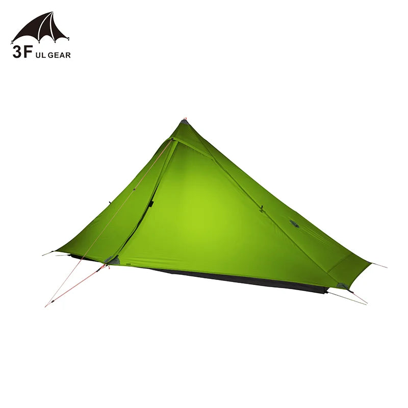 3F UL GEAR official Lanshan 1 pro Tent Outdoor 1 Person Ultralight Camping Tent 3 Season Professional 20D Silnylon Rodless