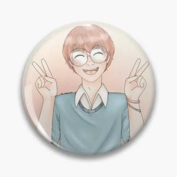 Femboy Goth Ihop Parody White Text Pride Flag Loves Ds Soft Button Pin Customizable Clothes Lapel Pin Fashion Badge