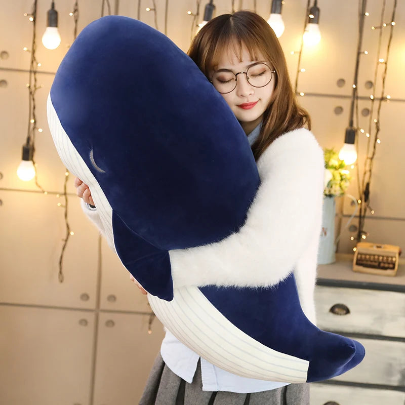 Super Soft Plush Toy Sea Animal Big Blue Whale Soft Toy Stuffed Animal Children's Birthday gift