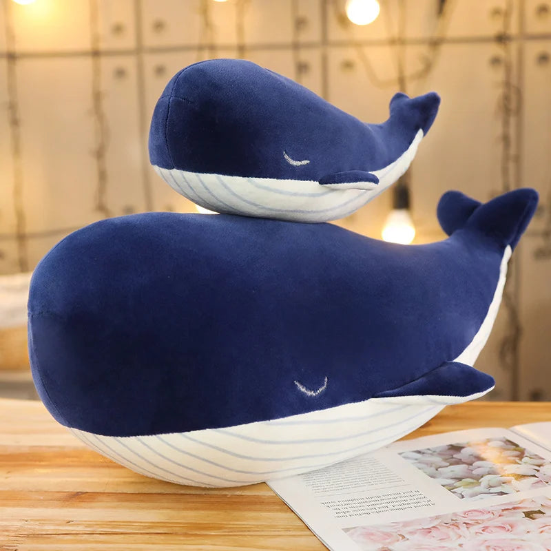 Super Soft Plush Toy Sea Animal Big Blue Whale Soft Toy Stuffed Animal Children's Birthday gift