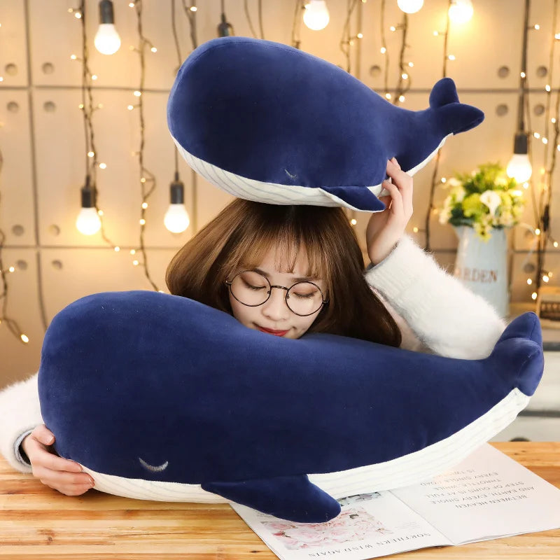 Super Soft Plush Toy Sea Animal Big Blue Whale Soft Toy Stuffed Animal Children's Birthday gift