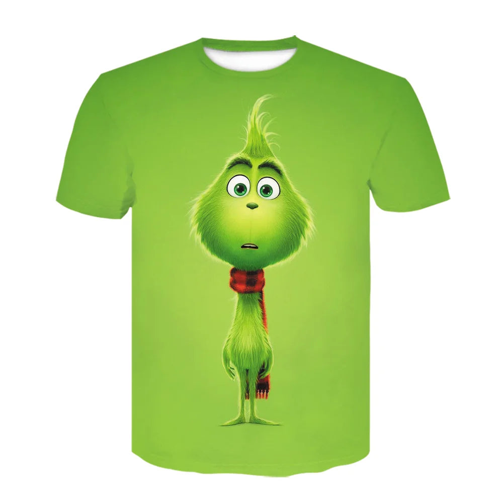 New summer men's T shirt Shrek 3d print funny t-shirts streetwear fashion hip hop round neck short-sleeved oversized t shirt