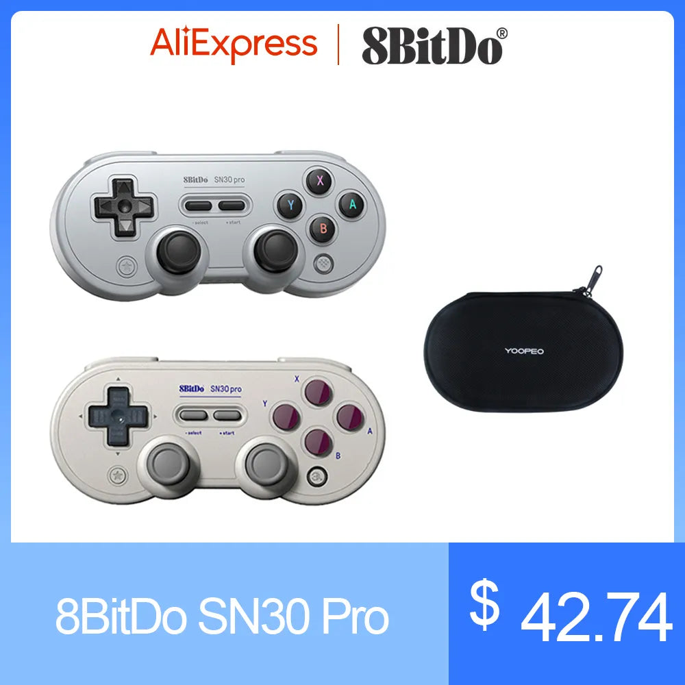 8BitDo SN30 Pro Game Controller Wireless Bluetooth Gamepad for Nintendo Switch Android MacOS Steam Windows PC Joystick