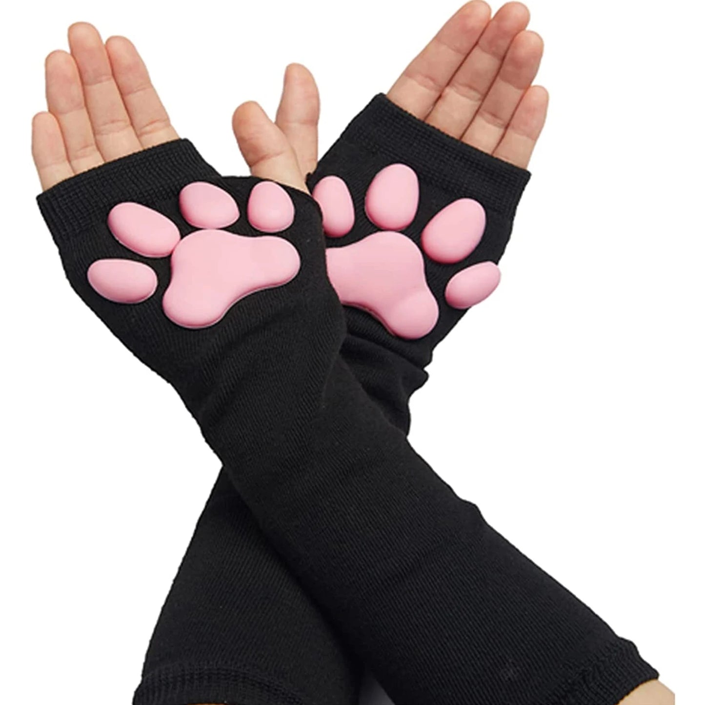 3D Cat Pad Paw Sleeves Sun Protection Cute Kitten Cat Paw Sexy Lolita Cosplay Arm Sleeves Cat Meat Cushion Gloves Sun Sleeves