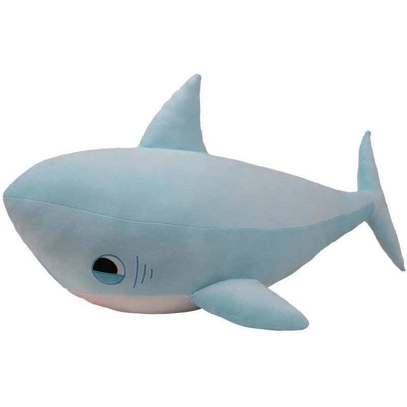 60-110CM Super Huge Plush Shark Toy Soft Stuffed Animal Pillow for Birthday Gifts Pink Blue Shark Cushion Doll Gift For Children