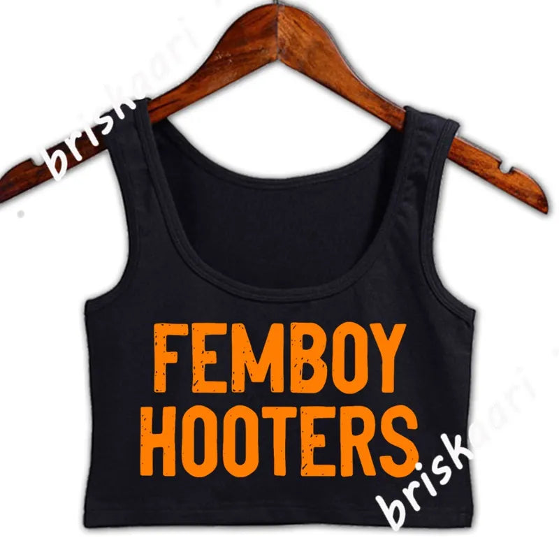 I Love Femboy Crop Top Women Size S-2xl Normal Spring Autumn Cool Top Femboy Hooters Tank Top For Girls