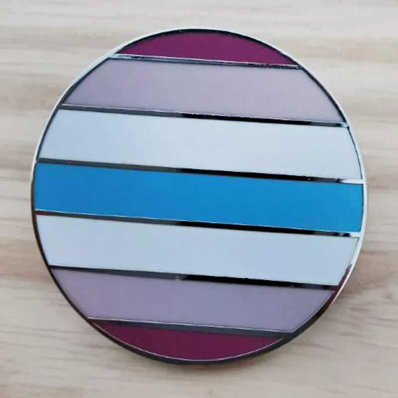 Femboy Pride Flag button badge jewelry